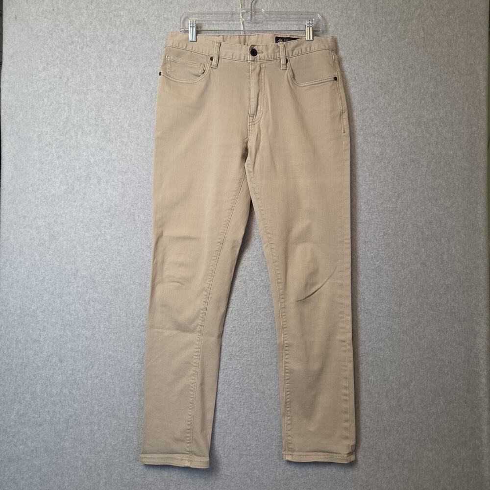 Roark Hwy 133 Standard Slim Fit Khaki Mid Rise Straight Leg Jeans Men's 33x32